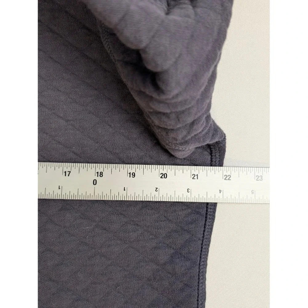 Billy Reid Quilted Full Zip Jacket Mens SMALL Blue w/ Brown Elbow Patches